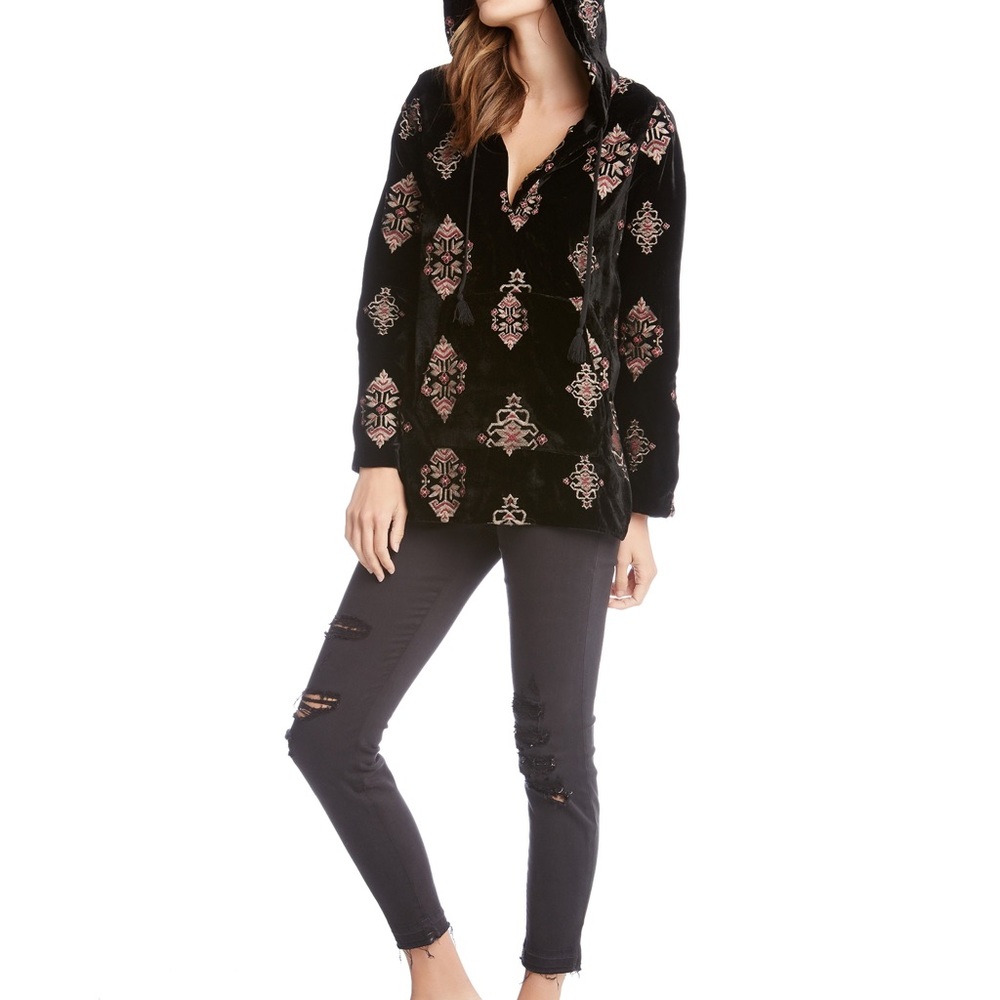 NEW w/ tags Fifteen Twenty Velvet Vintage Hoodie